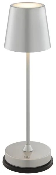 Brilliant - Lampă de birou LED reîncărcabilă, dimabilă, cu control tactil ELORA LED/2,5W/5V 2700K IP44 argintiu