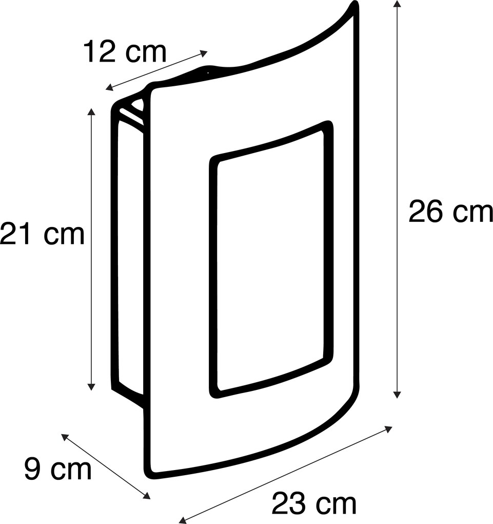Lampă de perete exterioară antracit IP44 - Emmerald 1