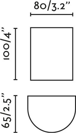 Aplica perete aluminiu negru, 1xGU10, SOLE round