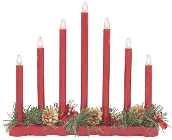 Decorațiune luminoasă roșie cu model de Crăciun Hol – Markslöjd