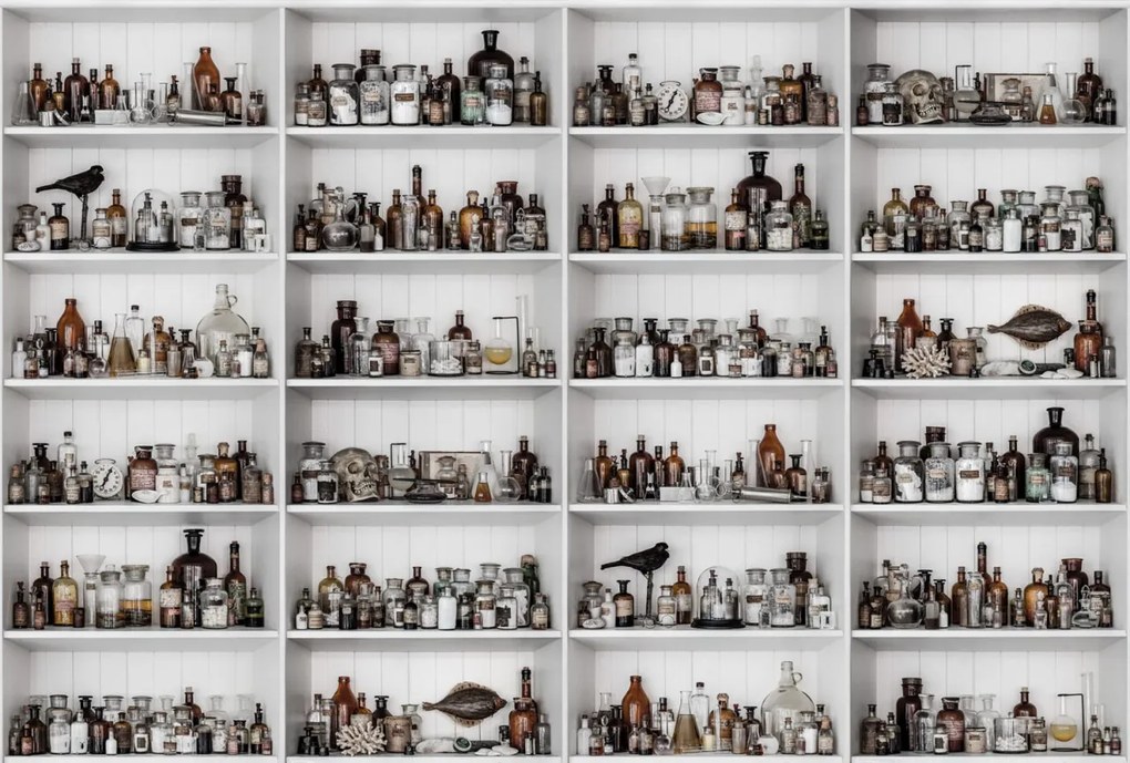 Fototapet, 3D Cabinet of Curios, Raw, Rebel Walls