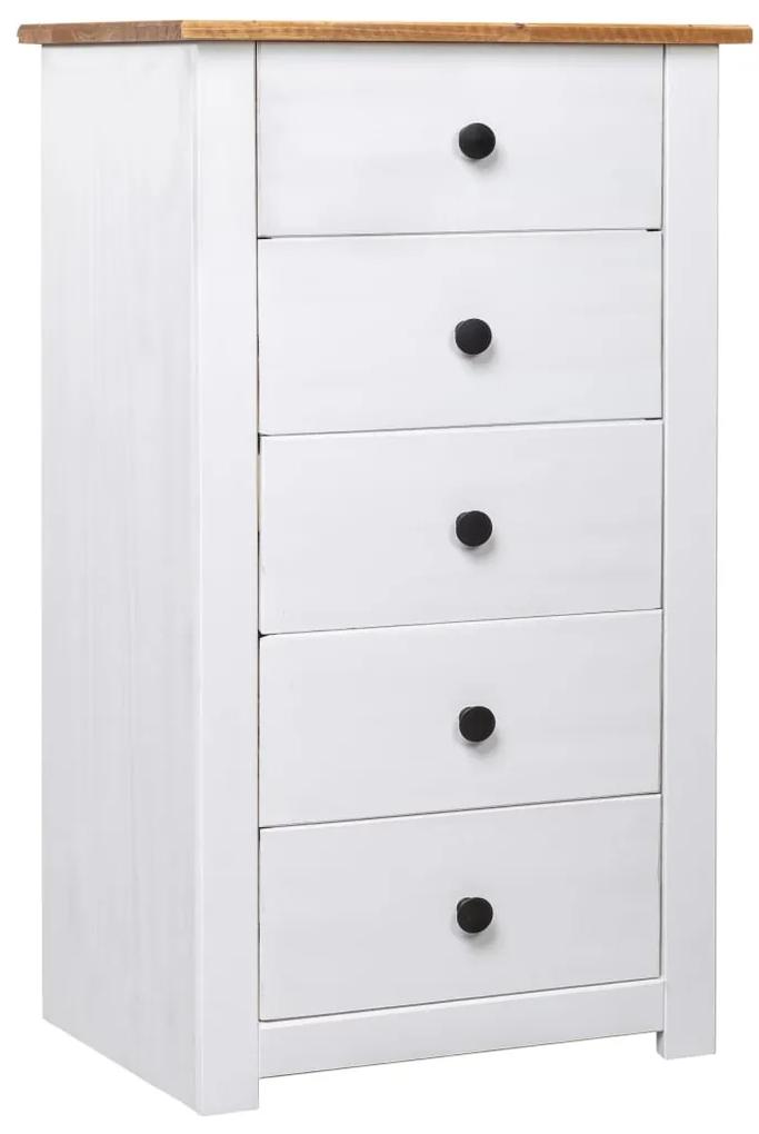 vidaXL Servantă, alb, 46 x 40 x 89 cm, lemn de pin, gama panama
