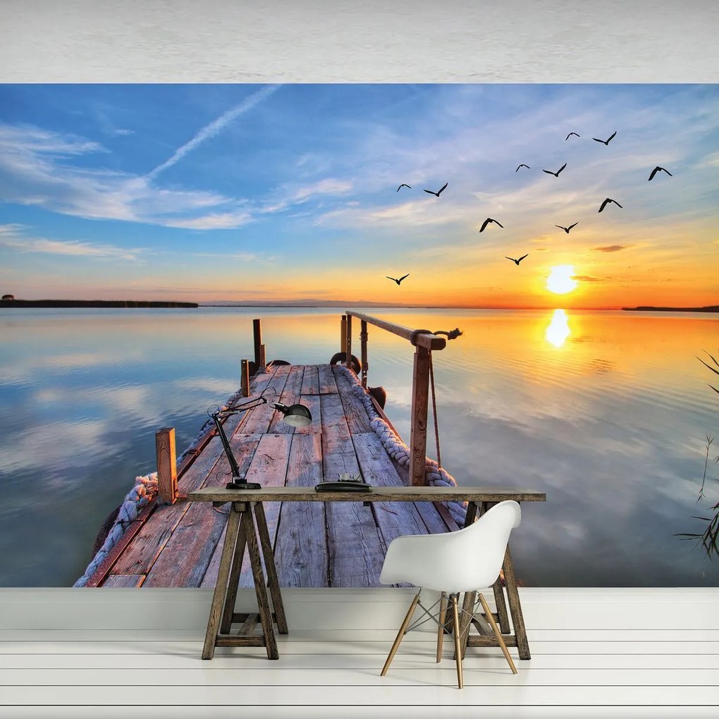 Fototapet - Podul din lemn (152,5x104 cm)