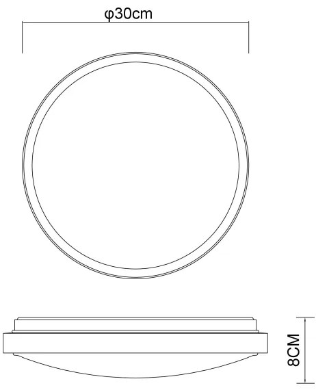 Plafonieră LED SAMMI LED/12W/230V 3000/4500/6000K Globo 41766-12