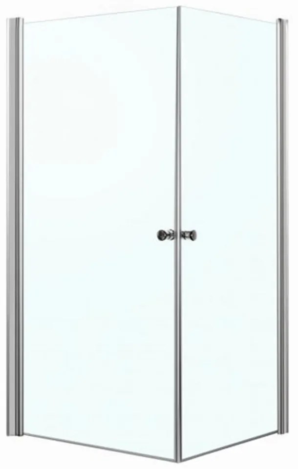 Cabină de duș pătrată MADRID90 cu ușă batantă, 90x90x185 cm