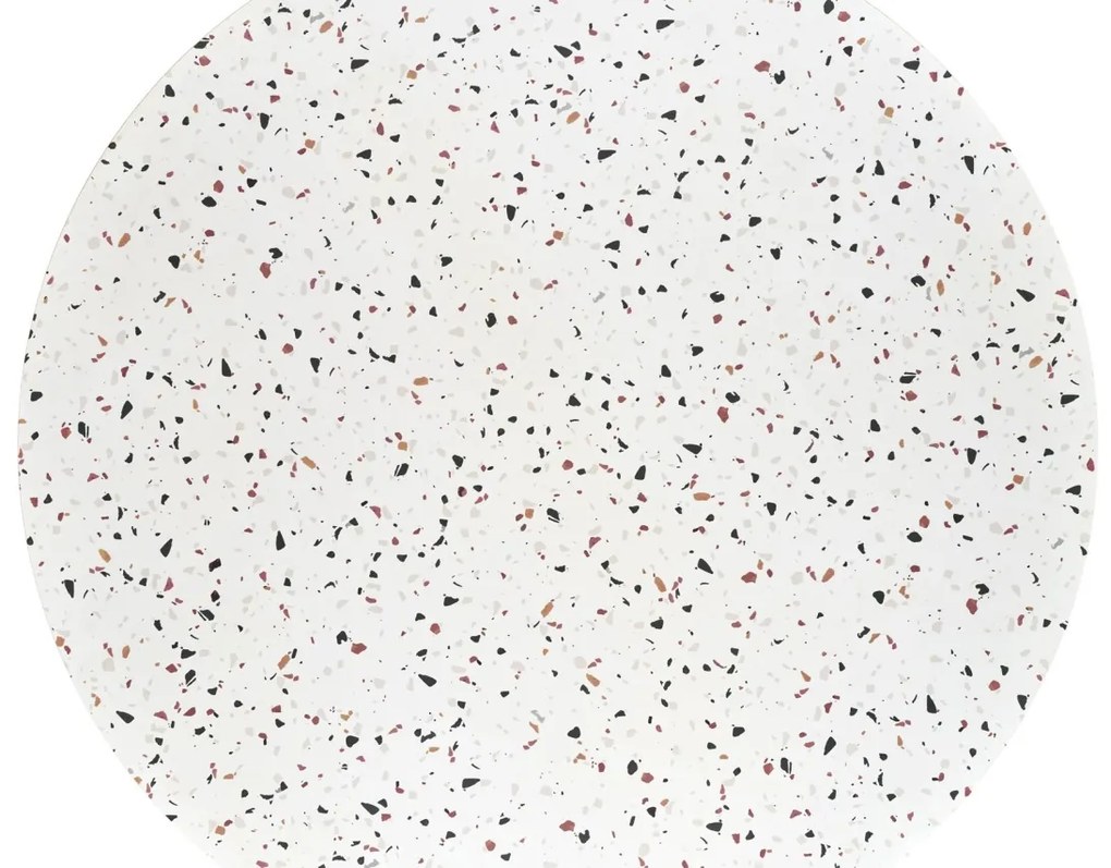 Masa rotunda Aramis terrazzo/alb ø120/h76 cm