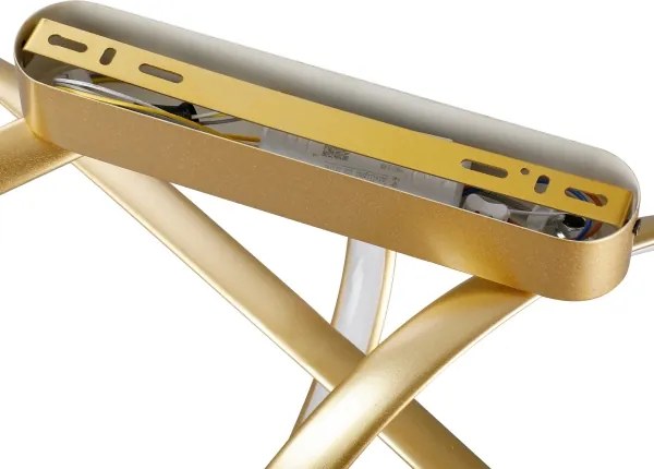 Brilagi-LED Lustră aplicată reglabilă TWISTER LED/60W/230V 3000-6000K auriu + telecomandă