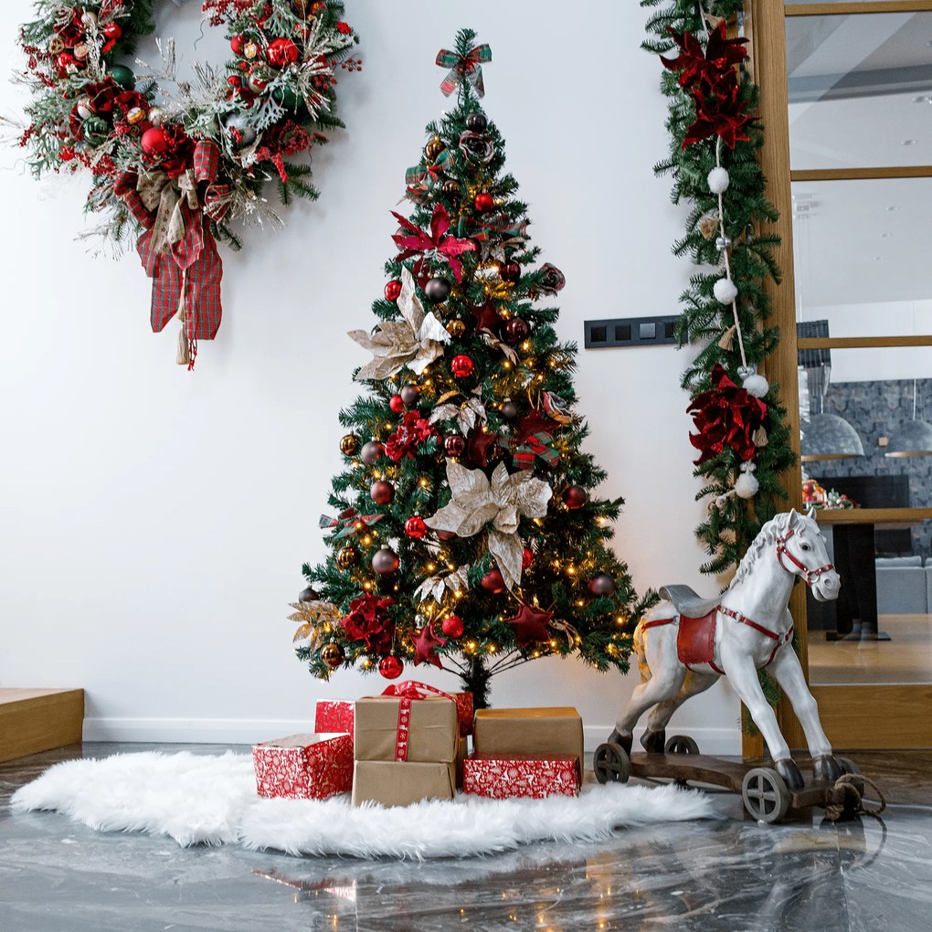 Brad cu lumini, verde, 180 cm, LED450, CHRISTMAS TIP 5