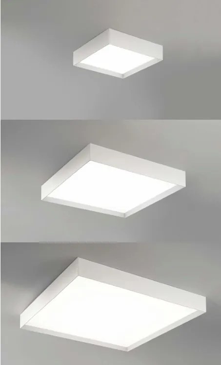 Plafoniera LED AOI 80x80cm, alb sau negru