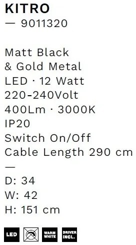 Lampadar/Lampa LED de podea decorativa KITRO
