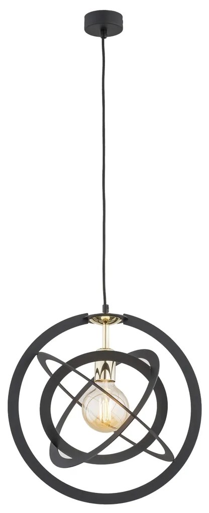 Lustra/Pendul design geometric KOPERNIK negru