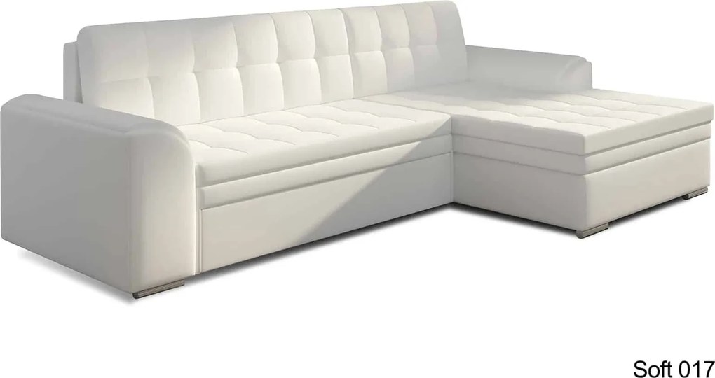 Colțar lemn masiv Extensibil Cali 270x165cm Personalizabil - Soft 17, Stânga