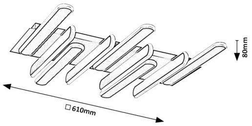 Rabalux 71049 - Plafonieră LED SINDRI, 46W/230V