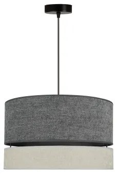 Lustră pe cablu Duolla DOUBLE 1xE27/15W/230V d. 40 cm gri