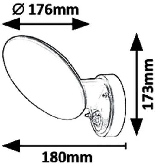 Rabalux 8135 - Aplica LED exterior cu senzor VARNA LED/12W/230V IP54