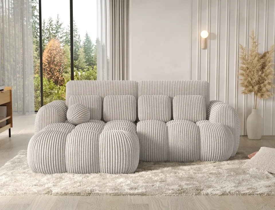 Colțar Covelion extensibil, 260x167x105 cm, orientare stânga – Modullo 01