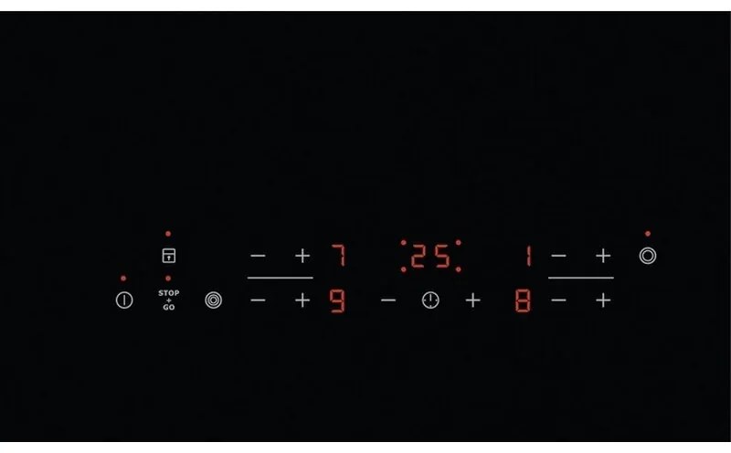 Plita vitroceramica electrica Electrolux EHF6343FOK, 6400W, 4 zone, 9 trepte, Stop & Go, Timer, Negru