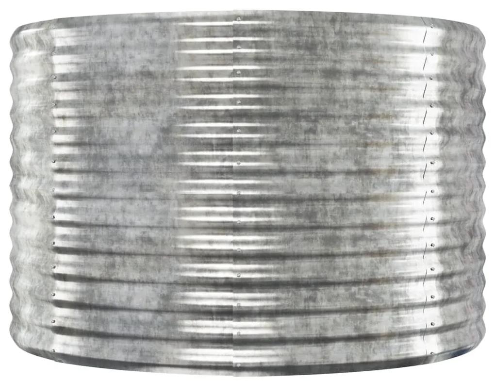 Jardiniera, argintiu, 249x100x68 cm, otel vopsit electrostatic 1, Argintiu, 249 x 100 x 68 cm