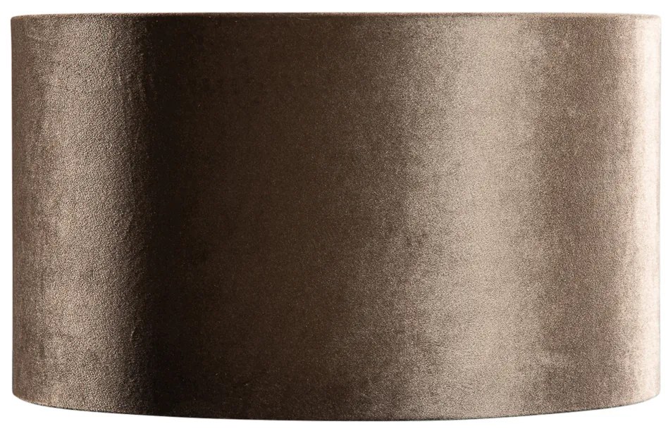 Abajur din catifea maro cu interior auriu 35/35/20