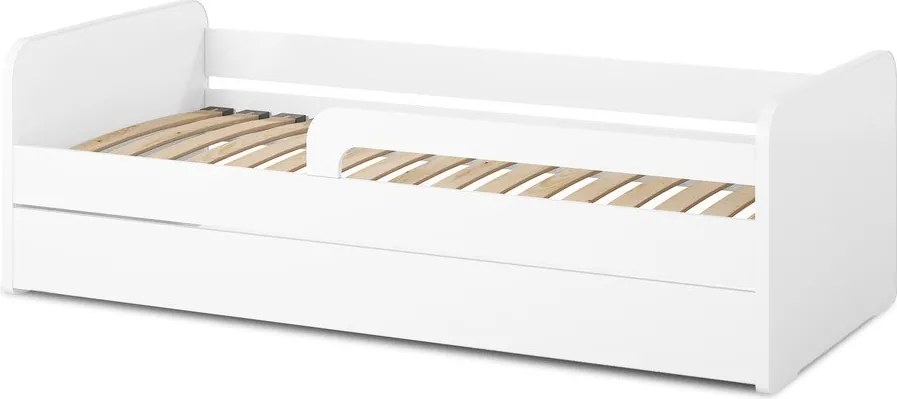 Pat pentru copii alb cu somieră 80x200 cm Duuli – ELTAP