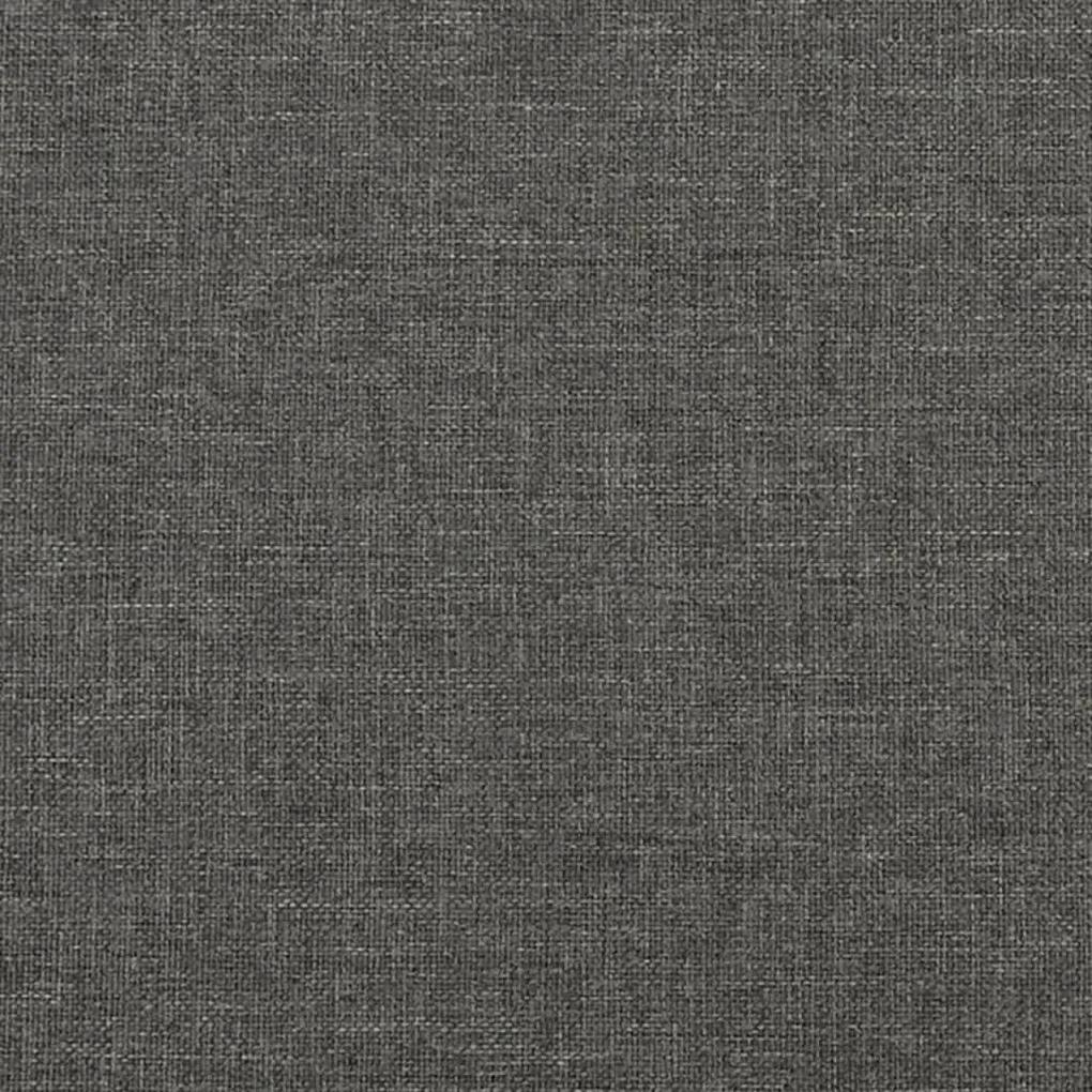 Cadru de pat box spring, gri inchis, 180x200 cm, textil Morke gra, 35 cm, 180 x 200 cm