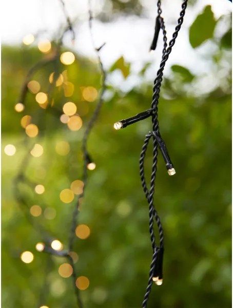 Markslöjd 108179-LED Perdea luminoasă de Crăciun pentru exterior GARDEN24, 160 LED / 24 V, 3,1 m, alb cald