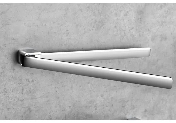 Suport rotativ de perete pentru prosoape Gedy PIRENEI 36 cm crom lucios