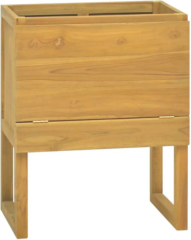 vidaXL Dulap de baie, 60x40x75 cm, lemn masiv de tec