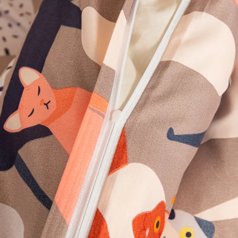 Lenjerie de pat din microfibra CATMOSPHERE colorata Dimensiune lenjerie de pat: 70 x 90 cm | 140 x 200 cm