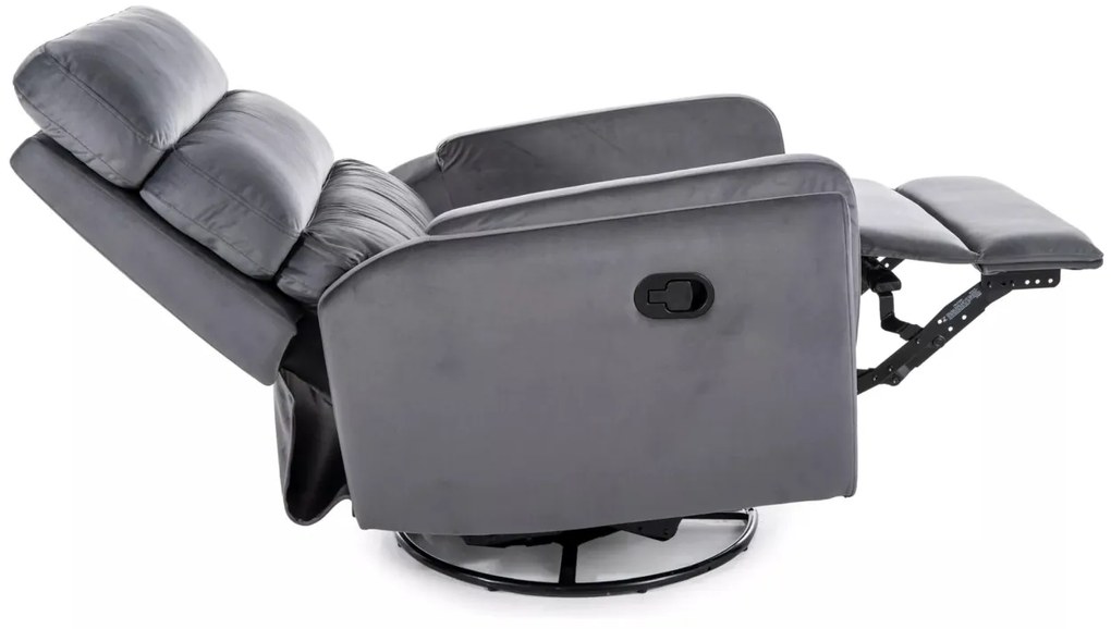 Fotoliu recliner Argos velvet gri Blu14