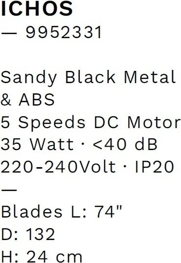 Ventilator tavan cu telecomanda ICHOS