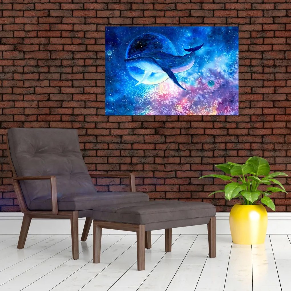 Tablou - Balena spațială (90x60 cm)
