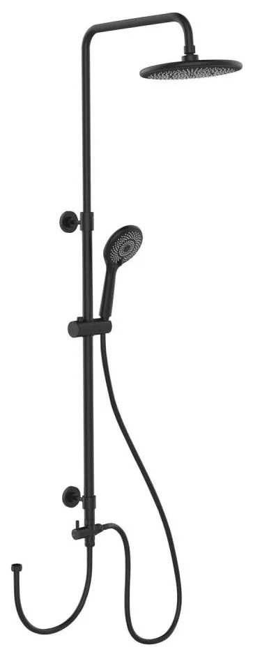 WENKO 25311100 - Set de duș WATERSAVING SYSTEM, 120 cm, negru