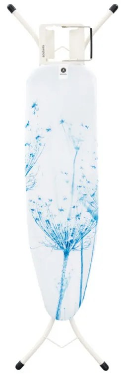 Masa de calcat Brabantia A 90300124, 110x30 cm, 7 pozitii reglabile, Suport pentru fier de calcat, Alb