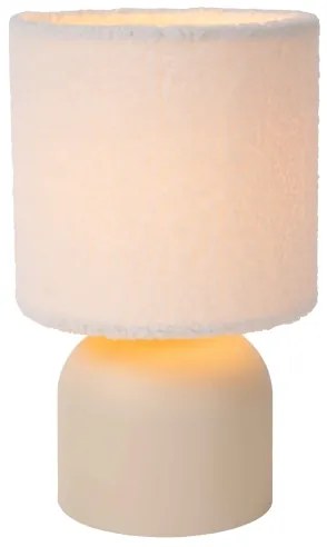 Lampă de masă Lucide 10516/01/38 WOOLLY 1xE14/40W/230V crem