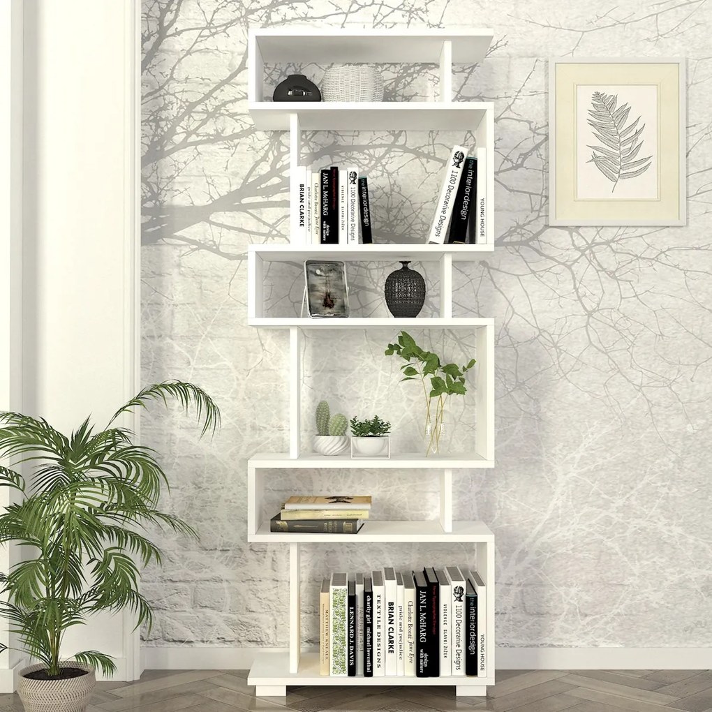 Bloc de bibliotecă alb