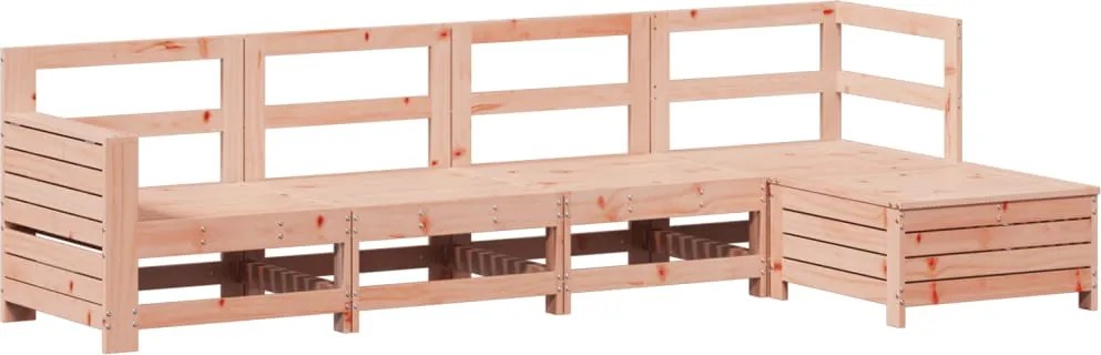 vidaXL Set canapele grădină, 5 piese, lemn masiv brad douglas