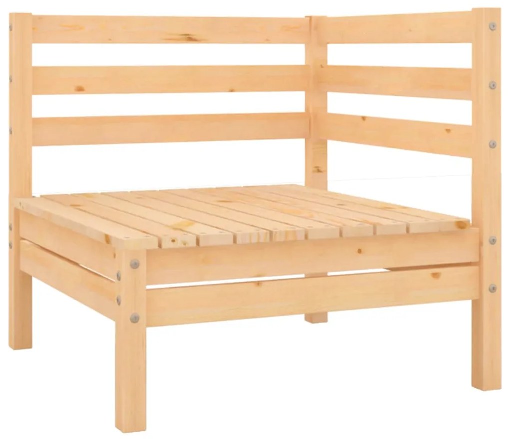 Canapea de gradina cu 2 locuri, lemn masiv de pin 1, Maro
