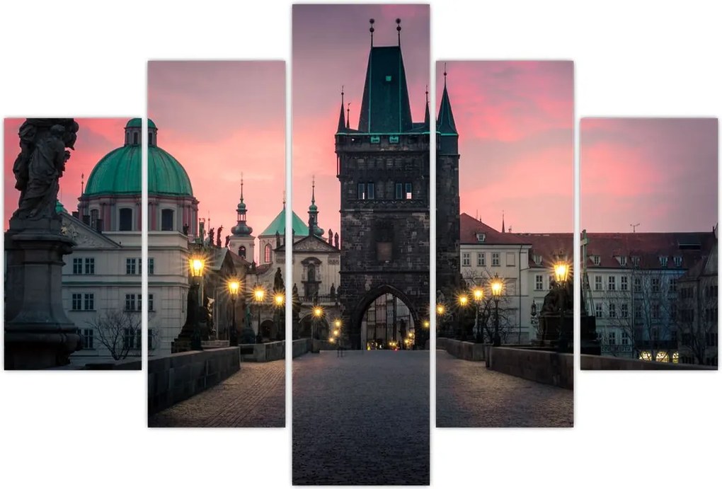 Tablou - Pe podul lui Carol,Praga (150x105 cm)
