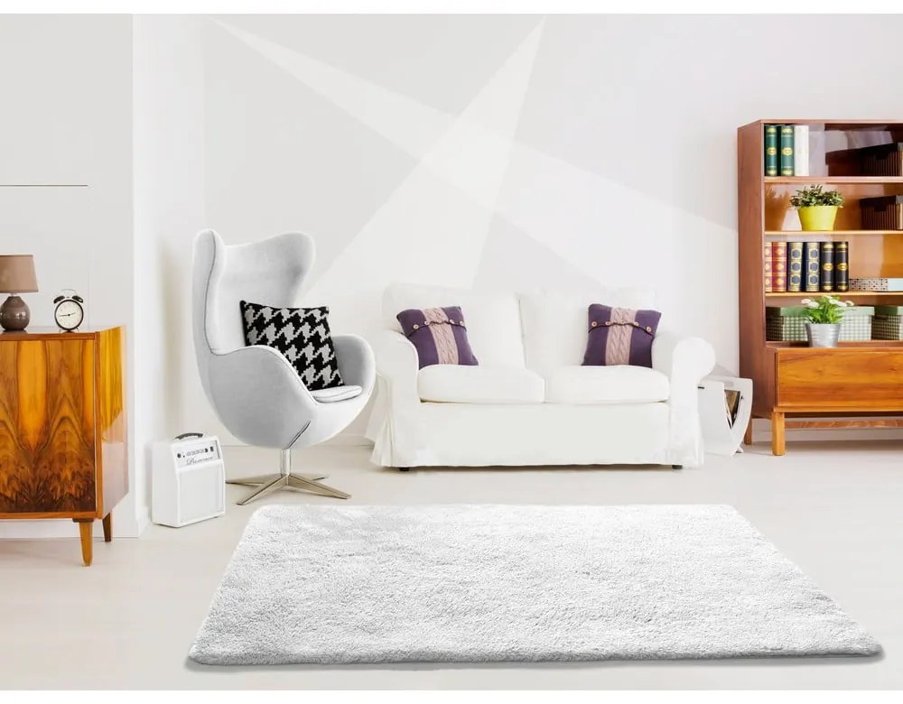 Covor Universal Alpaca Liso, 140 x 200 cm, alb