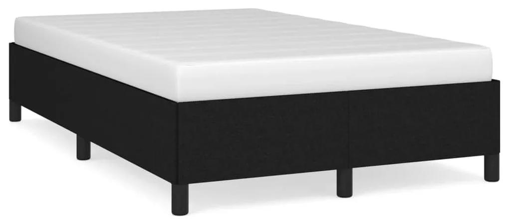 3269633 vidaXL Cadru de pat, negru, 120x190 cm, material textil