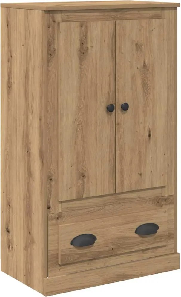 vidaXL Bufet Stejar Artizanal 60 x 35,5 x 103,5 cm Lemn compozit