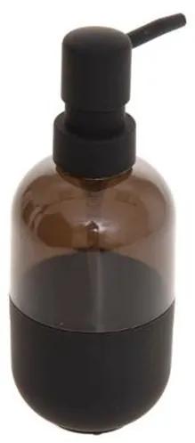 Dozator sapun Twin Black, plastic, 6,5x19 cm