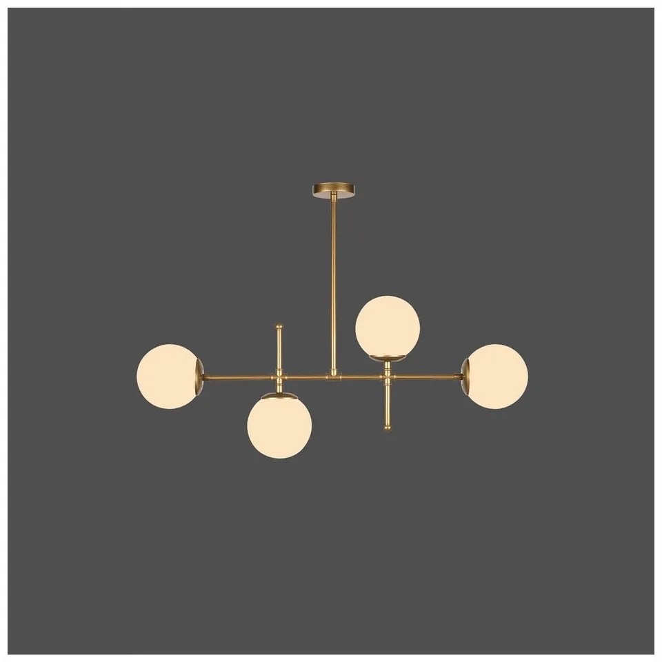 Lustră Squid Lighting Kruva, înălțime 57 cm, auriu