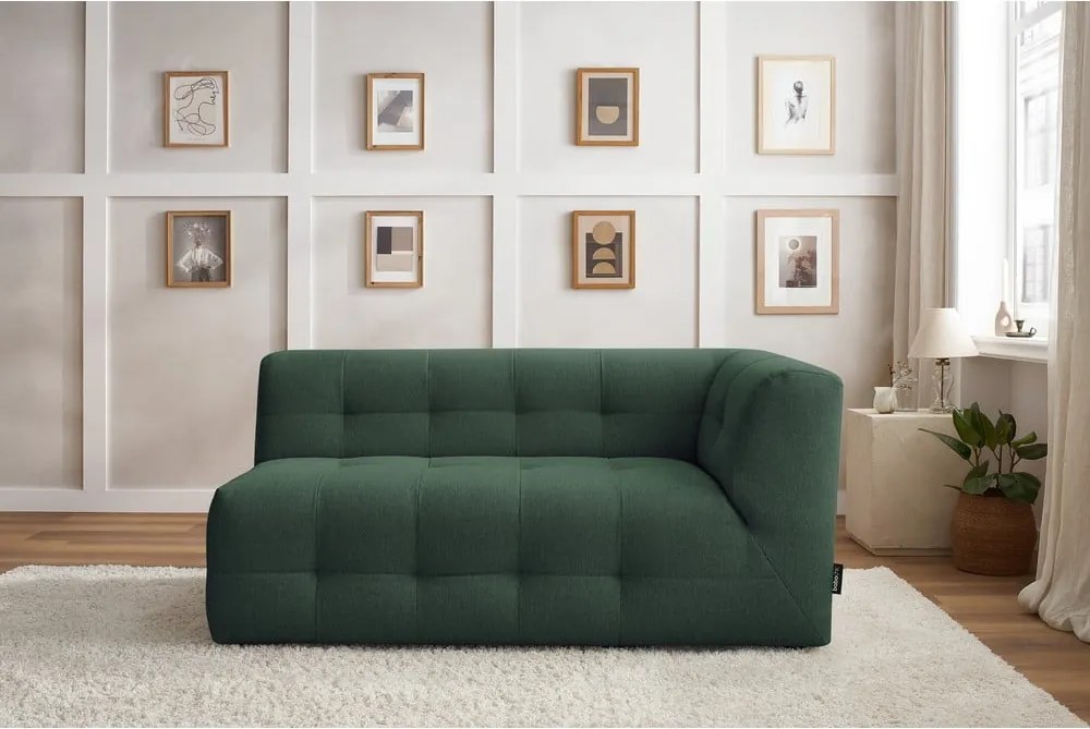 Modul pentru canapea verde închis (partea dreaptă) Kleber - Bobochic Paris