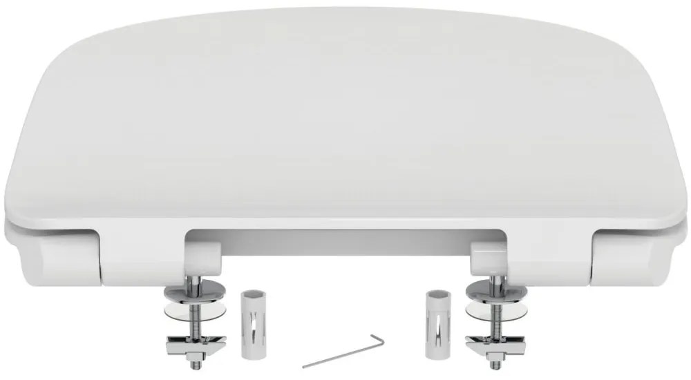 Capac WC ultra plat, alb