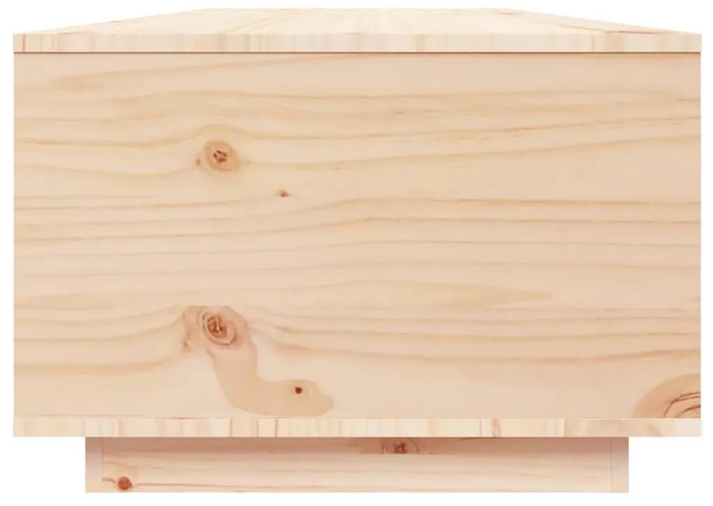 Masuta de cafea, 80x50x35,5 cm, lemn masiv de pin 1, Maro