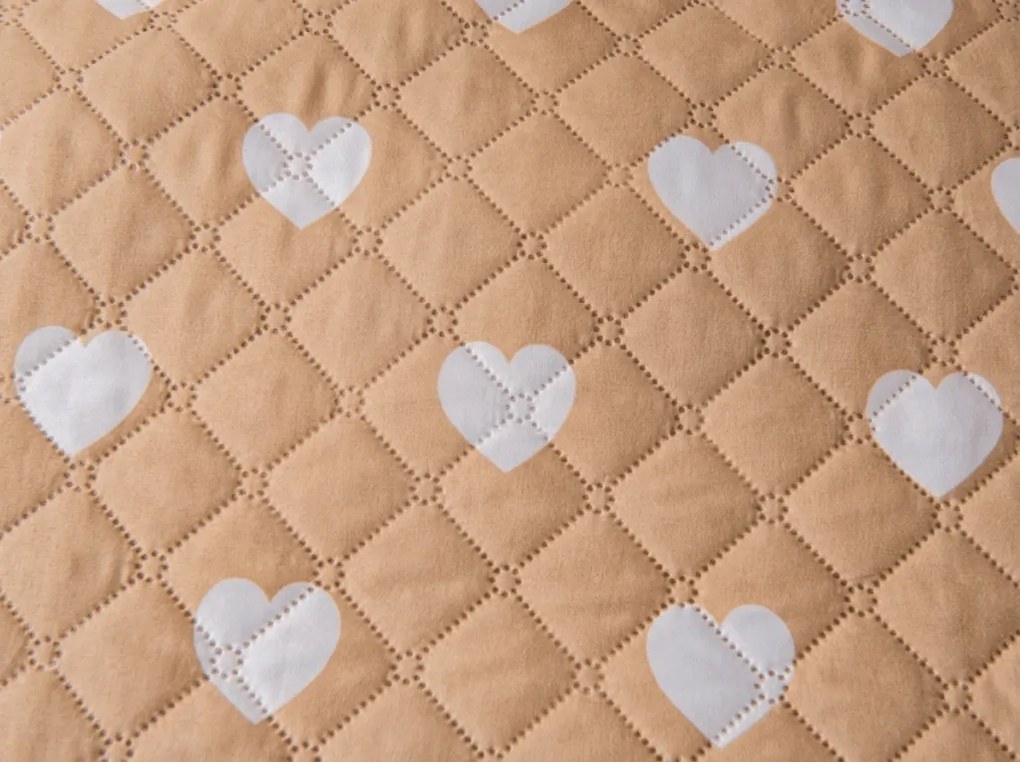 Cuvertura de pat CARAMHEART, maroniu Dimensiune: 170 x 210 cm