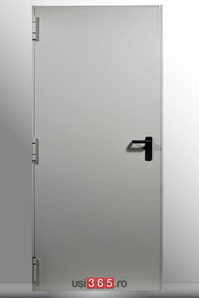 Usa Antifoc EI60 120 - 1 Canat - Rezistenta la foc 60  120 min - Montaj Interior 1000, 1800, 60, Reversibila, RAL 9001