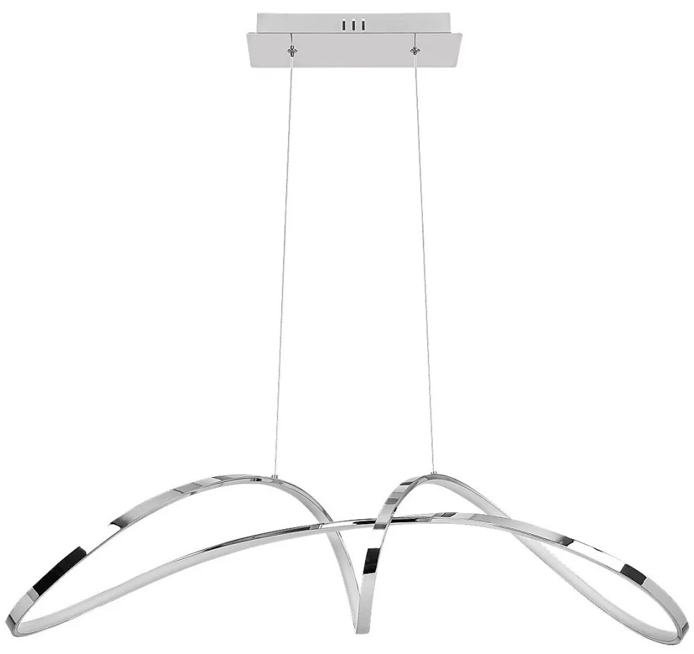 Lustra LED suspendata design modern Aisha crom